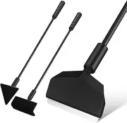 Yardwe Aquarium Cleaning Kit 3-in-1 Tool Set Gravel Scraper Flat Brush Angle Brush for Small to Medium Tanks under 30 Gallons
