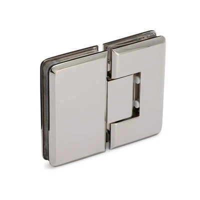 Portals Oceana Standard Duty 180° Glass-Glass Hinge - Polished Nickel