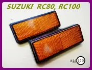 Fit Suzuki RC80 RC100 Front Fork Reflector Amber Set ** sa3541**