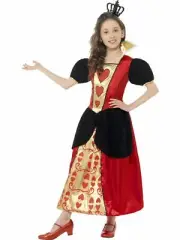 Miss Queen of Hearts Alice in Wonderland Book Week Halloween Girls Costume