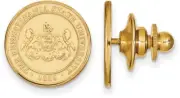 14K Yellow Gold Penn State University Crest Lapel Pin by LogoArt
