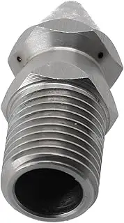 Pipe Cleaning Spray Nozzle 1/4 Inch, Stainless Steel with 4 Jet Configuration