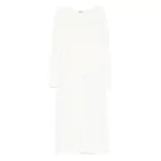 [Antonino Valenti] Antonino Valenti Eyelet Pleated Midi Dress 40 IT WHITE