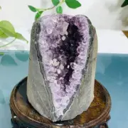 1055g Natural Amethyst Geode Mineral Specimen Crystal Quartz Energy Decoration