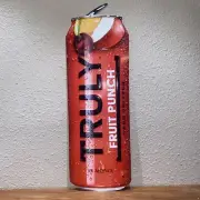 Truly Hard Seltzer Fruit Punch Can Shaped Tin Tacker Sign | 25" x 8" | New & F/S