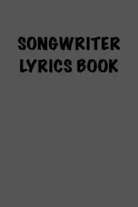 在飛比找博客來優惠-Songwriter Lyrics Book: 6x9 Jo