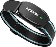 iGPSPORT Heart Rate Monitor Armband HR70, Bluetooth 5.0 ANT+ arm Heart Rate Monitor, 65H Battery Life and HR Zone LED Indicator (Black)