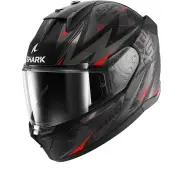 D-SKWAL 3 Blast-R Mat Black Anthracite Red KAR Full Face Helmet