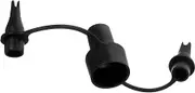 Alipis Air Pump Valve Portable Air Pump Compressor Cooler Inflatable Kayak Nozzles Inflating Air Mattress Double Inflatables Balloon Automatic Air Pump Bleeder Pumps Black Plastic