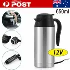 650ml Car Electric Kettle Stainless Steel 12V Auto Heating Pot Cup Travel Coffee
