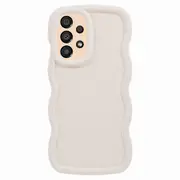 For Samsung Galaxy A13 4G Case Solid Color Mobile Phone TPU Cover Wavy Edge