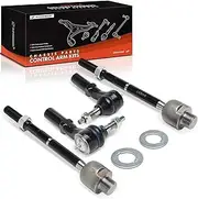 A-Premium Set of 4, Front Inner Outer Tie Rod End Kit, Compatible with Dodge Durango 2000-2003, Dakota 2000-2004, 4WD