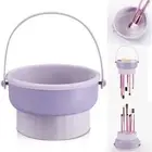 Silicone Beauty Egg Cleaning Tool Storage Set Drying Shelf