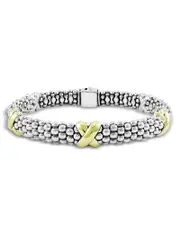 Lagos 18K Yellow Gold & Sterling Silver Embrace Bracelet