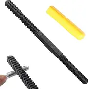 Thread Chaser Set - Rustproof Carbon Steel Sturdy Pitch Gauge,Multifunctional High Hardness Thread Repair Tool, Restorer File for Water Pipes, Screws, Studs