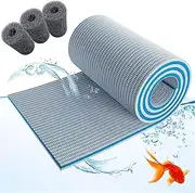Aquarium Filter Media 8-Layer Aquarium Filter Sponge, Aquarium Accessories Sponge Filter, Super Filter Effect, Aquarium Aquarium Filter Sponge Comes with 3 Black sponges