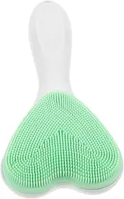 WRITWAA Facial Cleansing Brush with Long Handle Manual Exfoliating Scrubber for Face Cleaning Portable Face Brush for Removing Makeup and Excess Oil