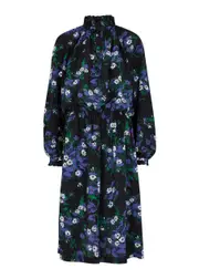 Plan C Floral-print Silk Crepe de Chine Dress - Multicoloured - UK12 (IT44) UK12 (IT44)