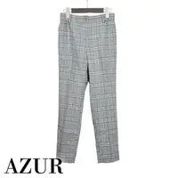 在飛比找momo購物網優惠-【AZUR】格紋英國學院風長褲