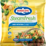 Birds Eye Steam Fresh Baby Potatoes With Broccoli, Carrots, Peas &Herbs 400g
