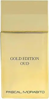 Pascal Morabito - Gold Edition Oud- 3.4 Oz Eau De Parfum - Fragrance Mist For Men - Oriental Amber Scent - Cologne Spray With Amber, Cedar, Incense, Sandalwood Accords