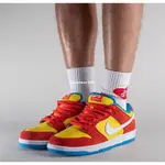 NIKE SB DUNK LOW BART SIMPSON 黃紅藍 麂皮 經典百搭休閒滑板鞋BQ6817-602男鞋