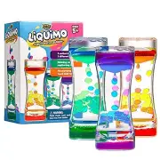 Yoya Toys Liquimo - Liquid Motion Bubbler for Kids and Adults (3-Pack) - Hour...