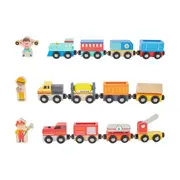 Wooden Train and Carriage Set - Assorted