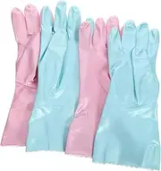 SEWOART Reusable Dish Washing Gloves Household Rubber Gloves for Cleaning Food Prep Gardening Stylish Design Durable Lightweight Cleaning Mittens