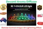 Devanti Aromatherapy Diffuser 3D LED Night Light Firework Air Humidifier Purify