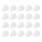 20PCS Silicone Plugs, 2/5in Salt Shakers Hollow Sealing Plug, White