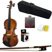 Paititi 1/10 Size Student Beginner Violin w Case, Rosin + Digital Tuner
