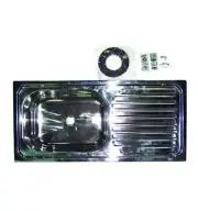 Camec Stainless Steel Sink With Drainer Caravan Camper Trailer PopTop Motorhome