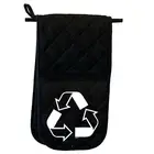 Recycle - Novelty Gift Double Mitt Oven Gloves Double Kitchen Chef BBQ Mitts