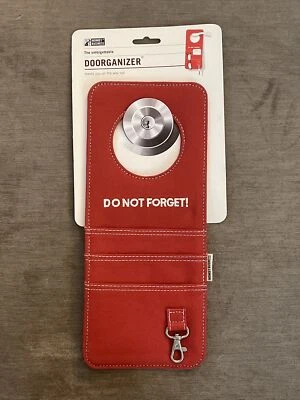 Doorknob Organizer Monkey Business The Unforgettable Doorganizer Red New