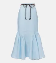 [Zimmermann] Zimmermann Rhiannon linen midi skirt AU 14 blue