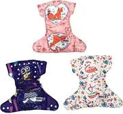 [KOMBIUDA] Diaper Pants Pcs Snap-fastener Diapers for Boys Girls Soft Material Easy to Change