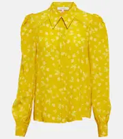 [Dorothee Schumacher] Dorothee Schumacher Eccentric Floral blouse AU 8 yellow
