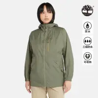 在飛比找環球Online優惠-【Timberland】女款灰綠色防水可收納運動外套|A5P