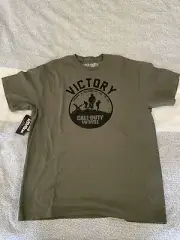 Call Of Duty WWII Olive Victory Shirt Size Large New