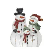 Christmas Outdoor Home Wood Cutouts 2D Snowman Ornaments Xmas Garden Fence Decor