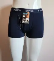 Bonds Mens MX86 MZX Nu Navy Microfibre GuyFront Trunk Brief Size L New