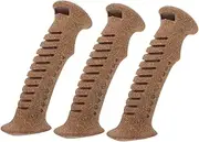 INOOMP 3pcs Trekking Pole Handle with Cork Grip Anti Slip for Hiking Skiing and Outdoor Adventures Adjustable Length for All Heights