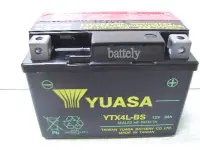 在飛比找Yahoo!奇摩拍賣優惠-【倍特力電池】YUASA 機車電池- YTX4L-BS 4號