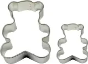 PME Teddy Cookie and Cake Cutters, Small and Large Sizes, Set of 2