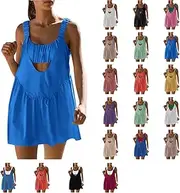 [Yxzogd] Women Tennis Dress with Built in Shorts and Bra Summer Mini Athletic Dress for Workout Outfits Sleeveless Cute Dress