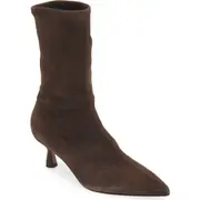 ATP ATELIER Cerone Pointed Toe Kitten Heel Boot in Walnut at Nordstrom, Size 12Us