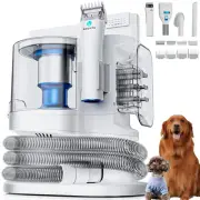 Dog Vacuum for Shedding with Max 3.4L Dust Bin, Indoor Clipper Kit, Hyper-Pow...