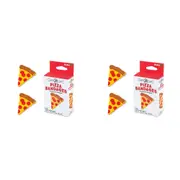 2x 18pc Gamago Pizza Bandages Kids First Aid Bandaid Wound Plaster w/Box 4.7cm