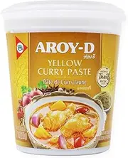 Aroy-D Curry Paste Yellow 200g, Authentic Thai Yellow Curry Paste for Bold & Flavourful Dishes